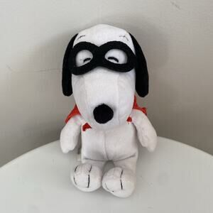 Snoopy Masked Marvel 6" Exclusive Peanuts Plush - Red Cape Black Mask
